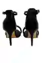 Sandalia Tacon Negro Para Mujer Stacie