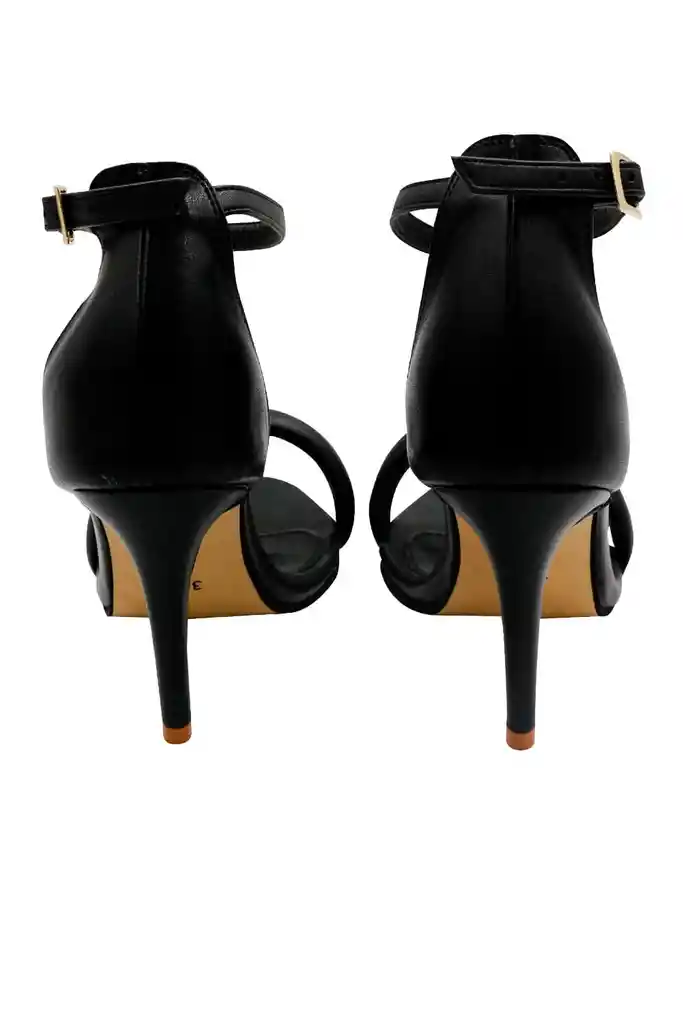 Sandalia Tacon Negro Para Mujer Stacie