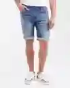Bermuda Medio Masculino Azul Francés Medio Talla 32 Chevignon