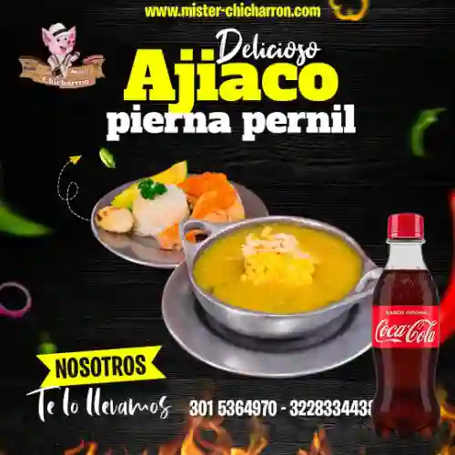Combo Ajiaco Pierna Pernil +Cocacola Orig 250ml