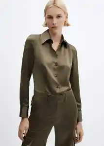 Enterizo Mono Kate Khaki Talla L Mujer Mango