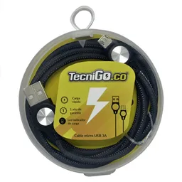 Tecnigo.co Cable Micro USB 3A Color Negro