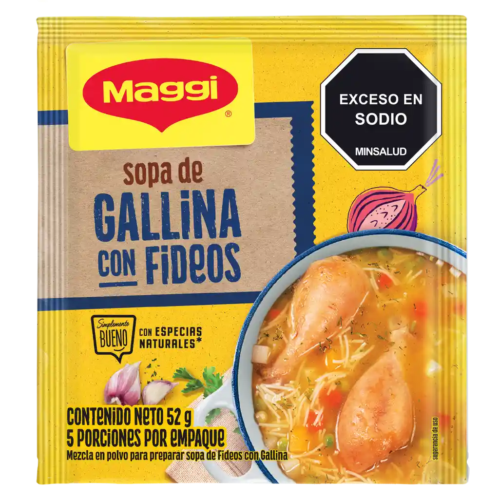 Sopa MAGGI Gallina con Fideos x 52g