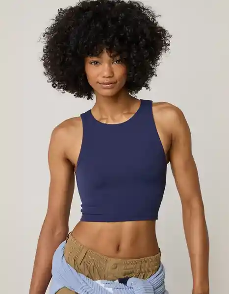 Top Aerie Azul Talla: SMALL 1475890 American Eagle