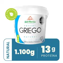 San Martín Yogurt Griego Natural con Stevia