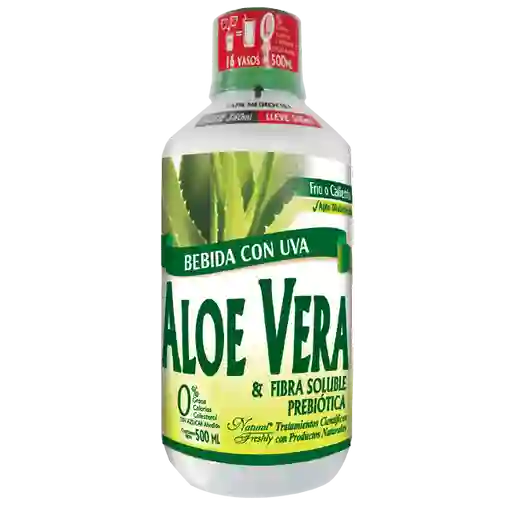 Natural Freshly Bebida Funcional de Aloe Vera Con Uva