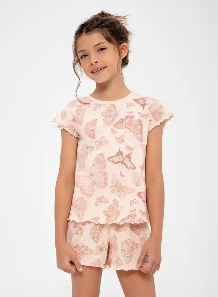 Pijama Corta/Corta Inf 10 - Rosadoest