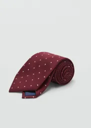 Corbata Dots8 Burdeos Talla 99 Hombre Mango