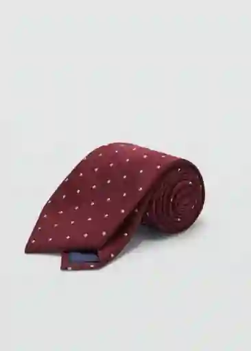 Corbata Dots8 Burdeos Talla 99 Hombre Mango