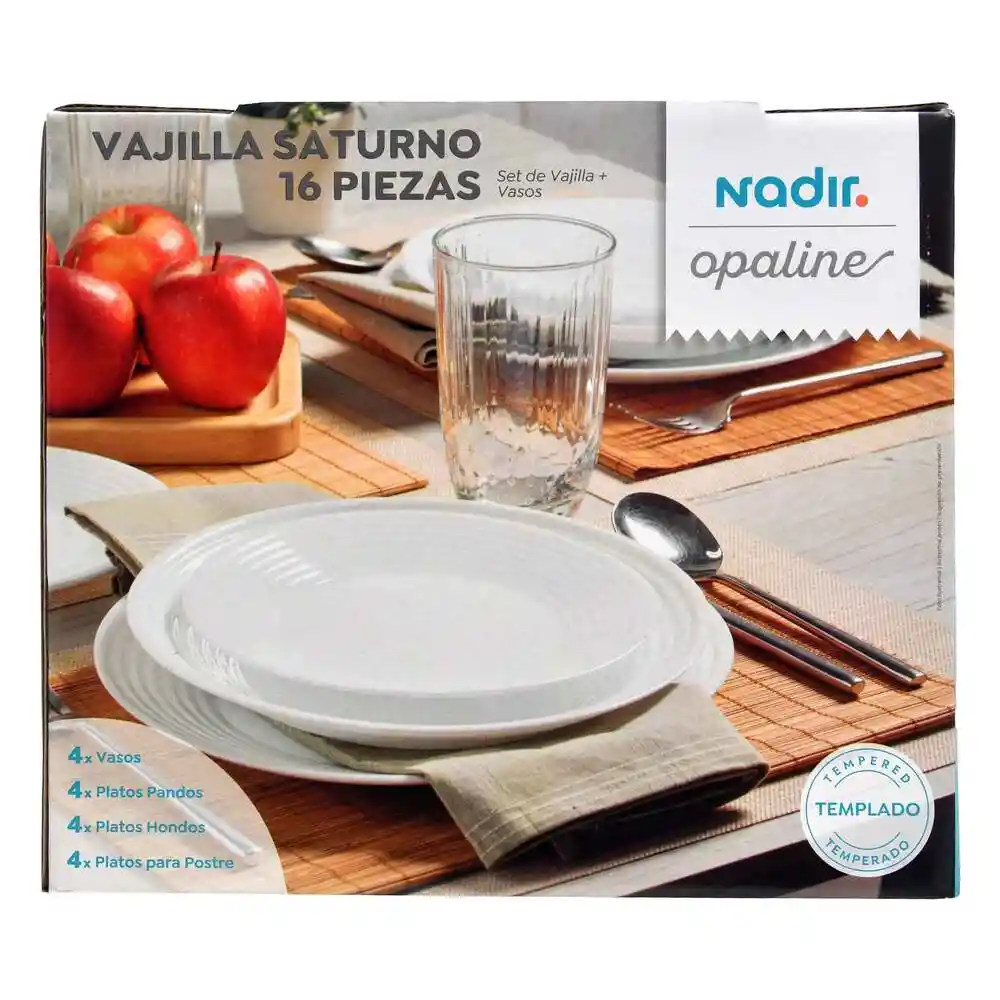 Set Vaj Cristar Nadir Saturno Med 16pz