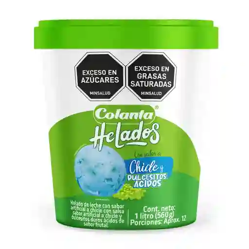 Colanta Helado Chicle y Dulcesitos Ácidos