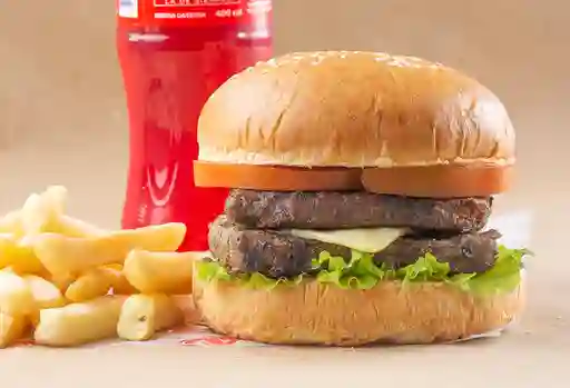 Hamburguesa Doble Carne en Combo