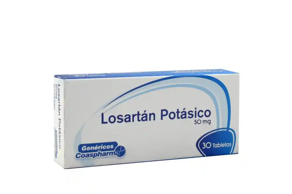 Coaspharma Losartán Potásico (50 mg) 30 Tabletas