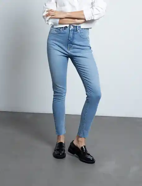 Jean Mujer Azul Índigo Medio Talla 8 492F039 Naf Naf