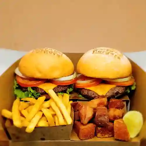 Burger box chicharrón