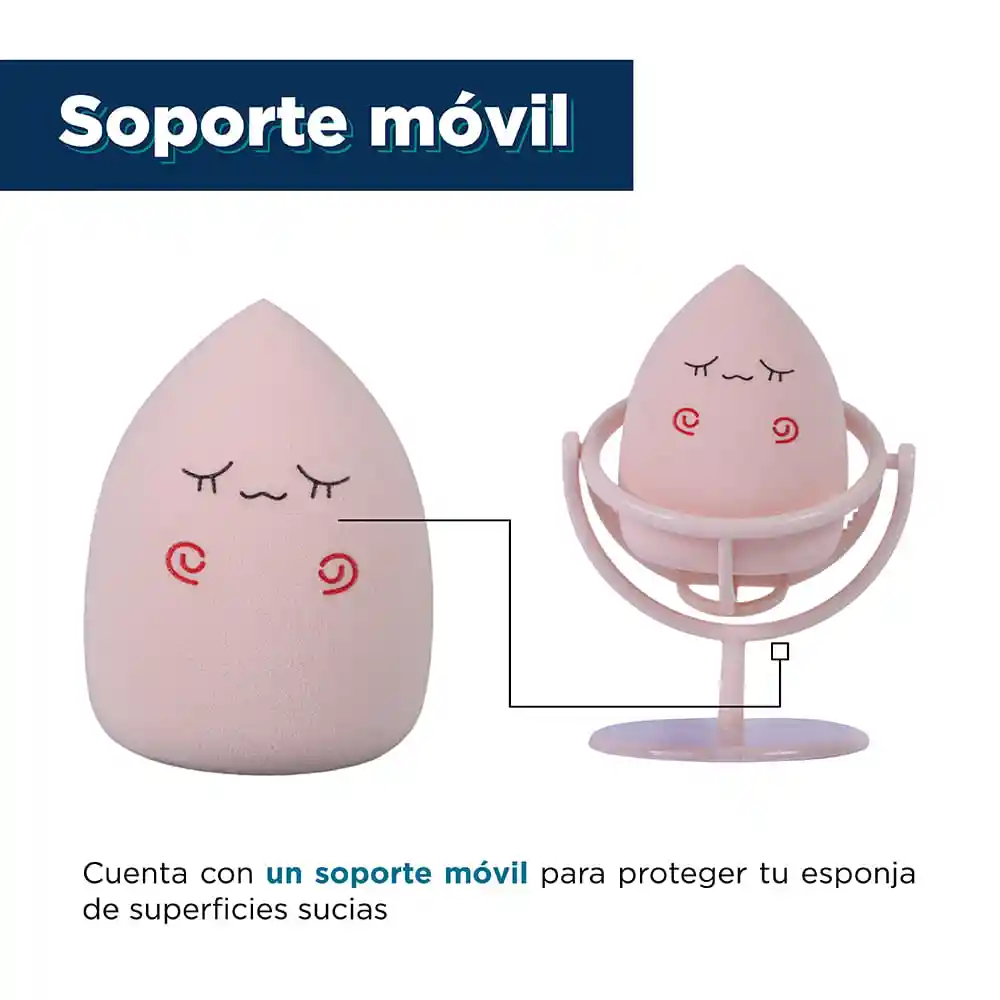 Esponja de Maquillaje Con Soporte Miniso