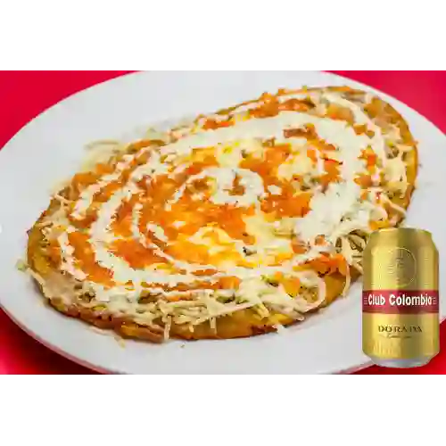 Combo Patacon Criollo + Cerveza Club Dorada