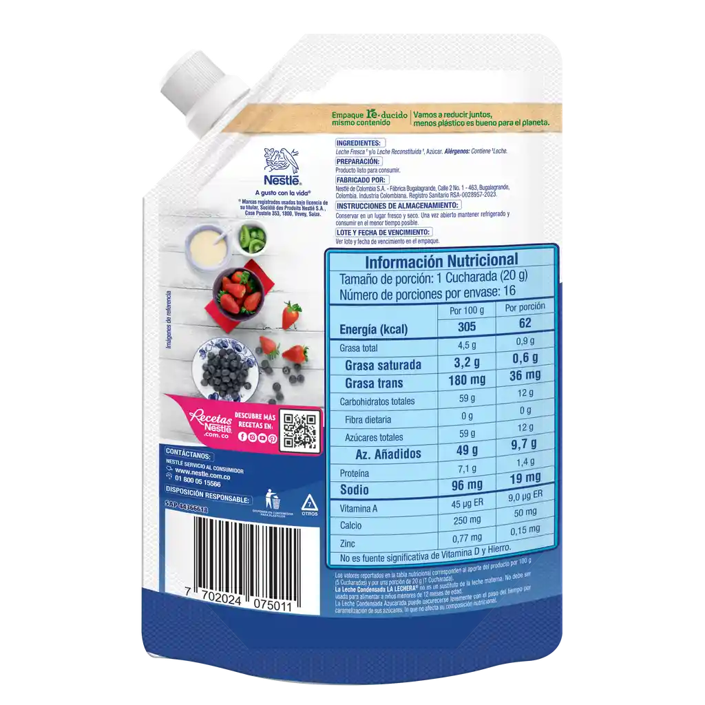 Leche condensada LA LECHERA x 320g