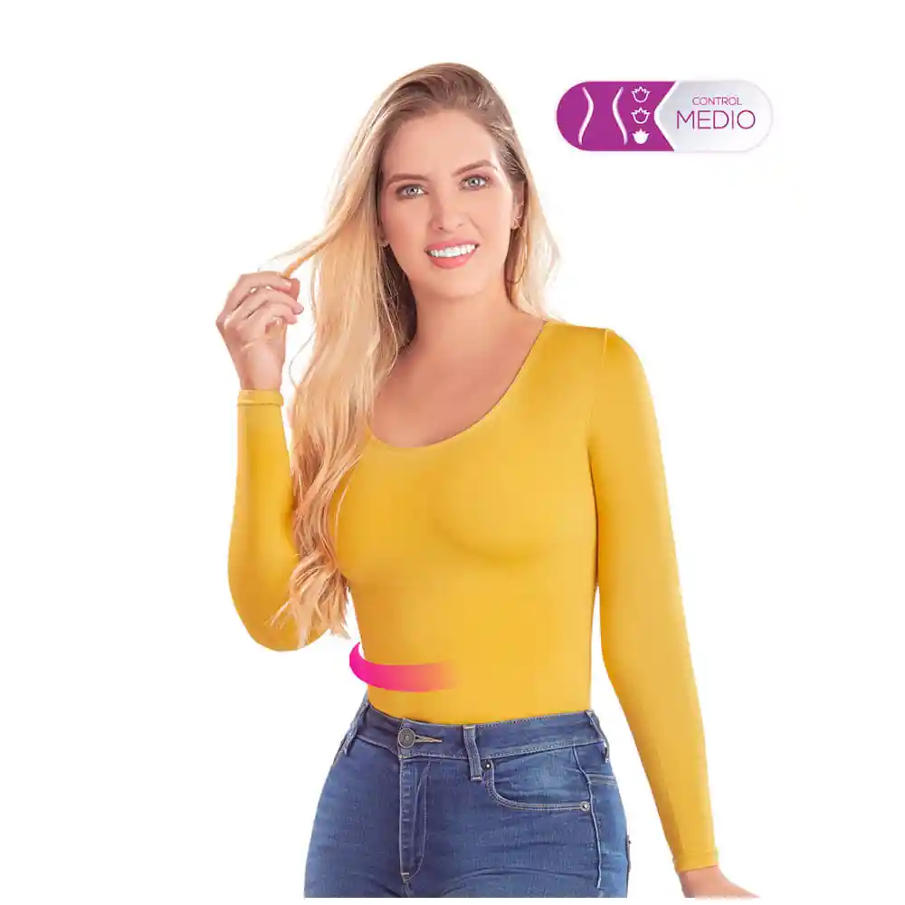 Camiseta Salome Mujer 2426 Cocoon Amarillo Talla S