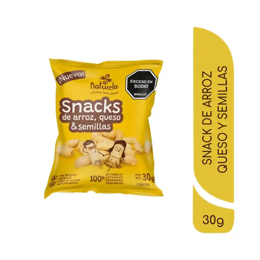 Naturela Palitos de Arroz+ Queso y Semillas Bolsa