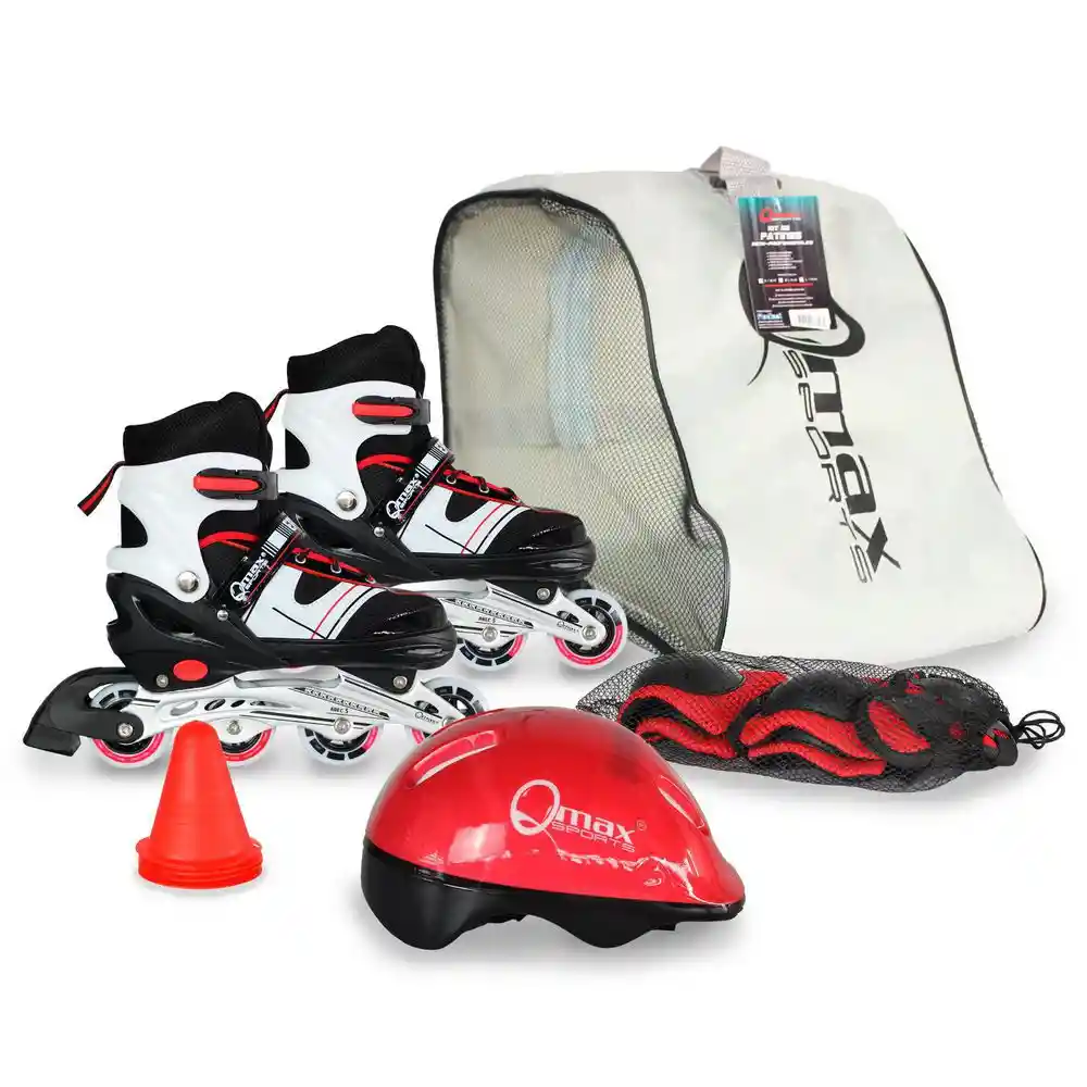 Qmax Kit Patines + Protección en Línea Ajustable OC6198RM