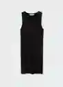 Vestido Hernan Negro Talla L Mujer Mango