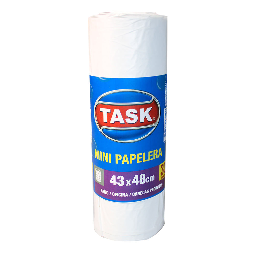 Task Bolsa Basura Mini Papelera 43x48cm x30 30 und