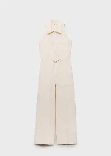 Enterizo Mono Brioche Crudo Talla S Mujer Mango