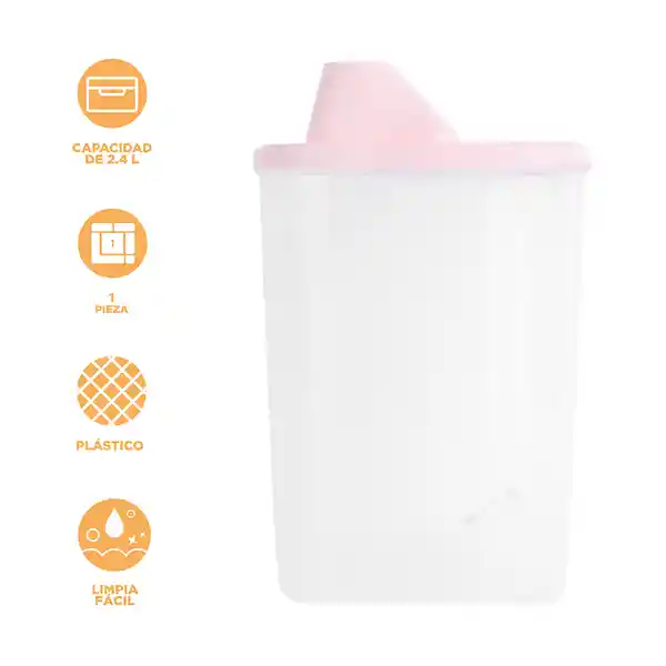 Contenedor de Almacenamiento Multigrano L Serie Rosa Miniso