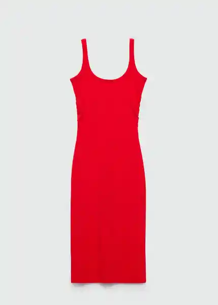 Vestido Maya Rojo Talla M Mujer Mango