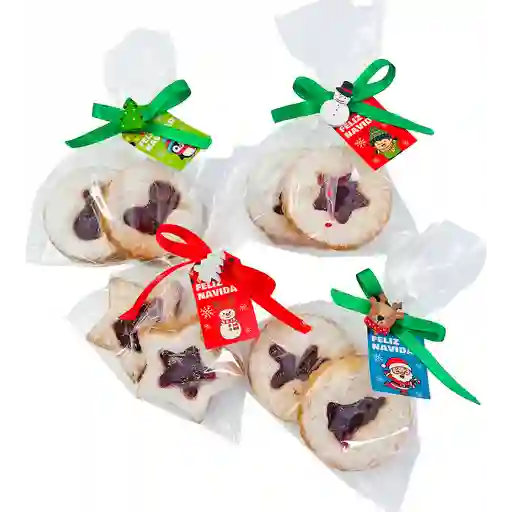 Galleta de ojo navideña