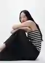 Vestido Nati Negro Talla L Mujer Mango
