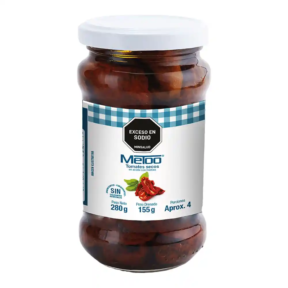 Tomates Secos Metoo en Aceite Con Hierbas