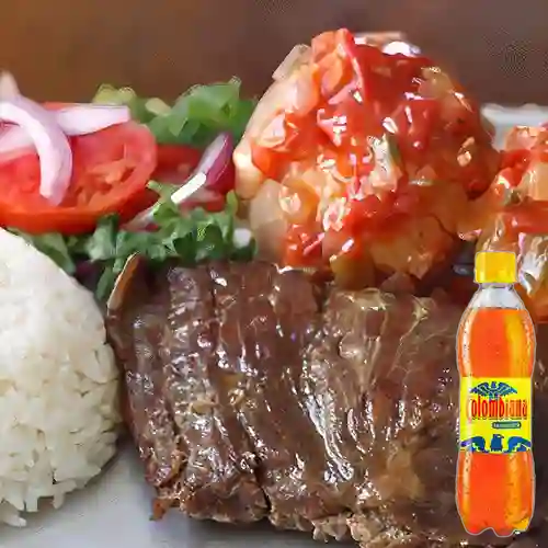 Cmb sobrebarriga dorada + gaseosa colomb