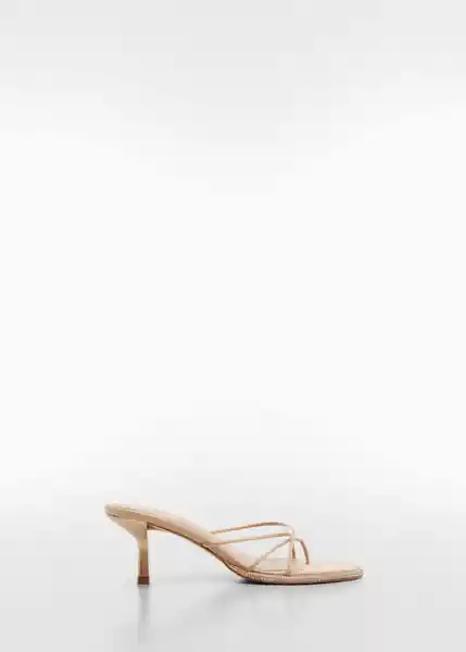 Sandalias Ronda Mujer Nude Talla 36 Mango