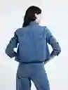  Chaqueta Maia Mujer Azul Indigo Medio Talla L Naf-Naf 