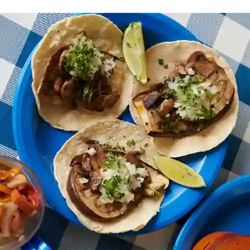 Taco con Costra, Berenjena y Champiñones