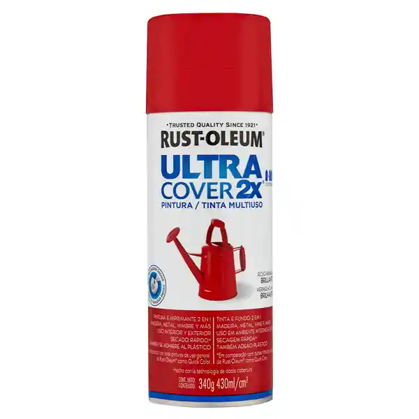Rust-Oleum Laca Rojo Manzana Brillante Ultracover 2X