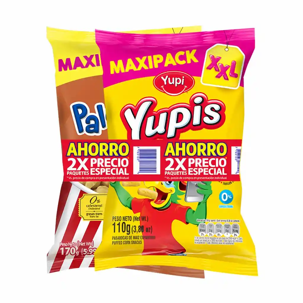 Yupis Botanasalado + Palomitas Caramelo