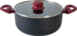 Olla Inducción Ceramica Melvic Aluminio Olla Cerámica Tapa Plana. 2 24 Cm