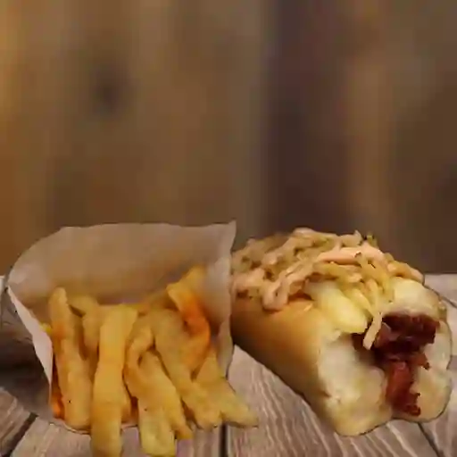 Combo perra + papas fritas