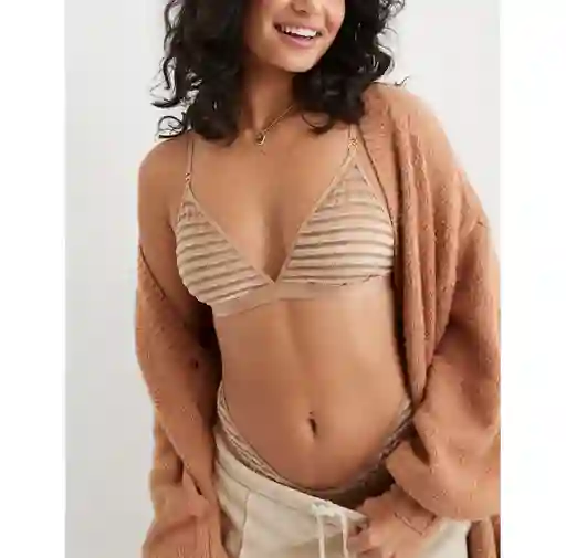 Bralette Khaki Small American Eagle