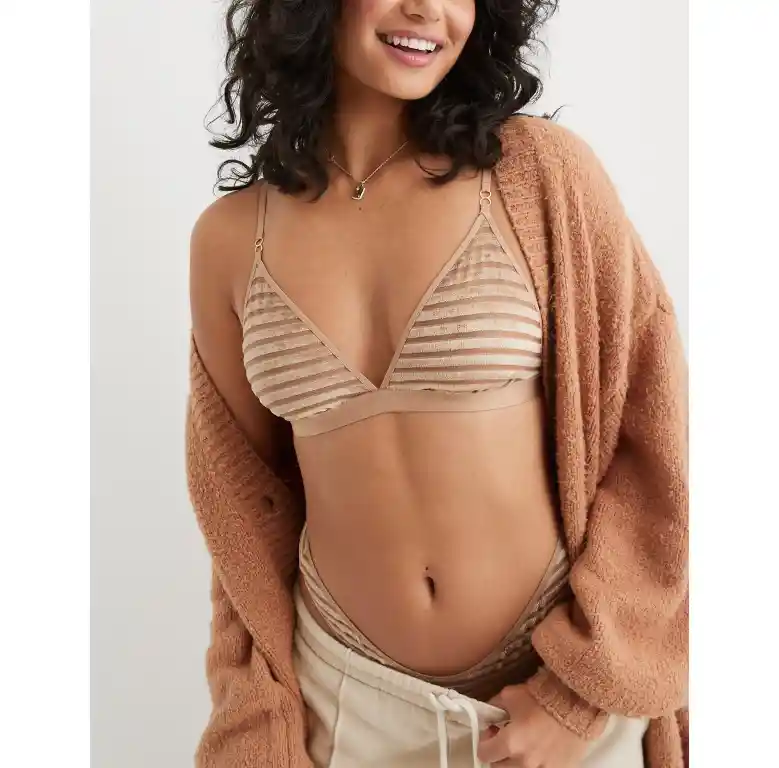 Bralette Khaki Small American Eagle