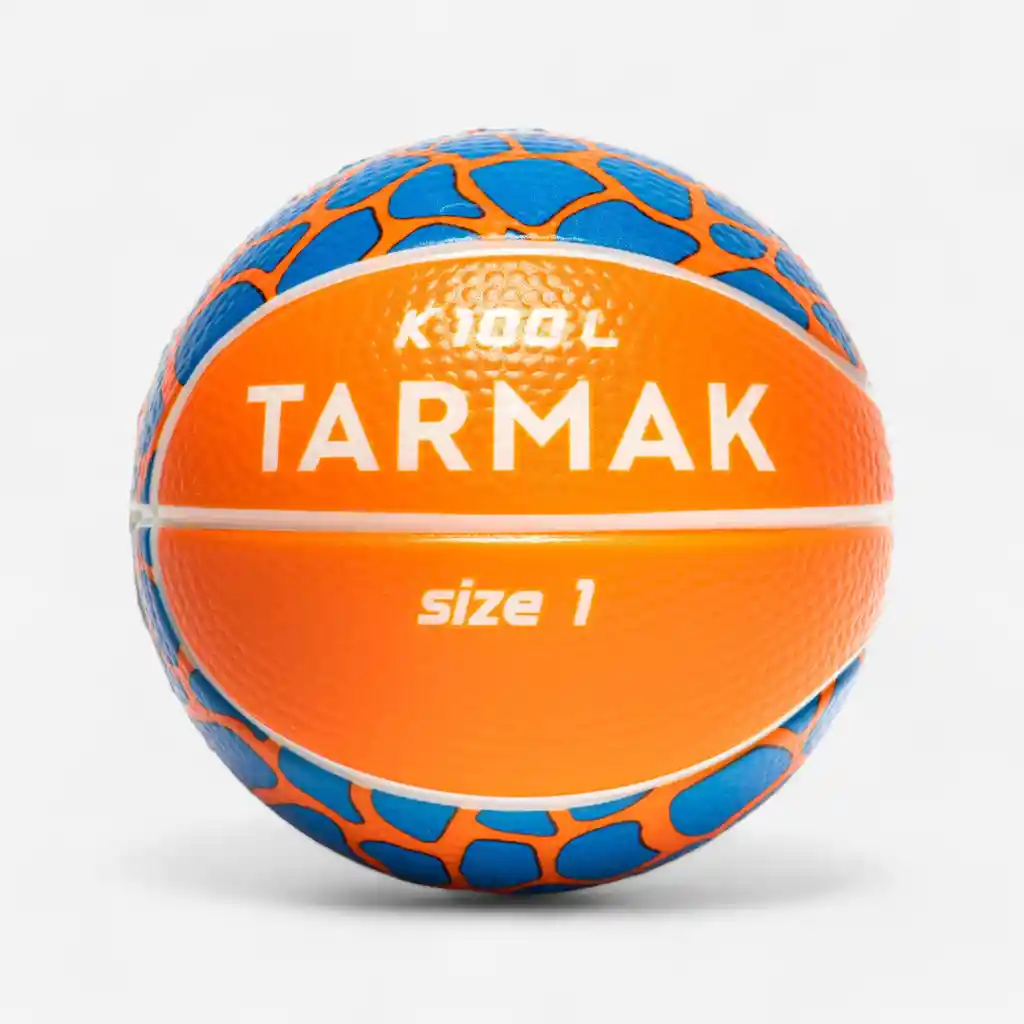Minibalón De Baloncesto En Espuma Talla 1 Para Niños Naranja