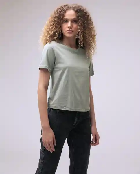  Camiseta Mujer Verde Talla S 600D000 AMERICANINO 