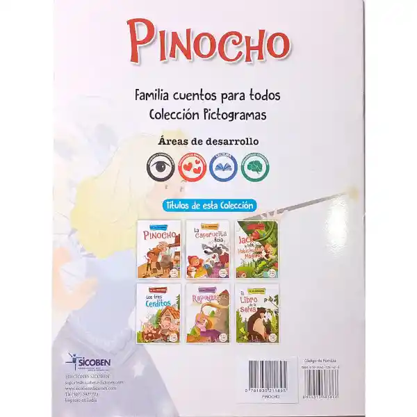 Libro Infantil Con Pictogramas. Pinocho - Sicoben