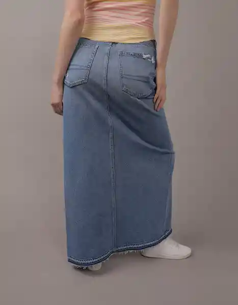 Falda Mujer Azul Talla 12 American Eagle 4878540