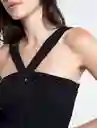  Camisa Cherlon Mujer Negro Puro Ultraoscuro Talla L Naf-Naf 