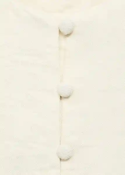 Chaleco Perth Beige Talla XS Mujer Mango