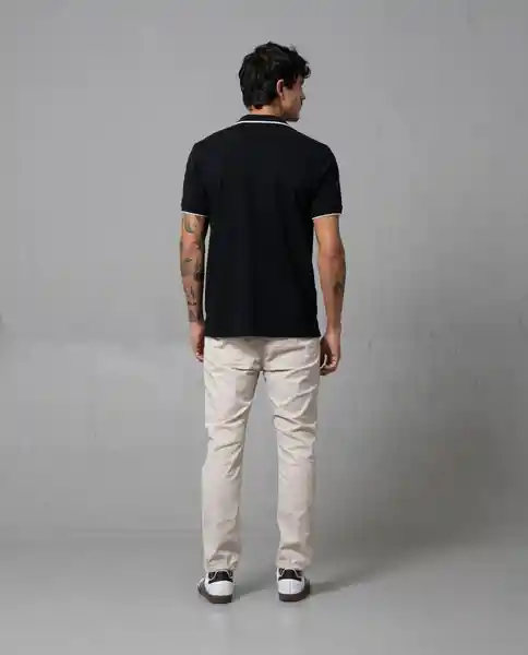 Camisa Tipo Polo Hombre Negro Talla S 190G010 Rifle